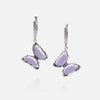 Sweet Fresh Style Butterfly Earrings with Diamonds