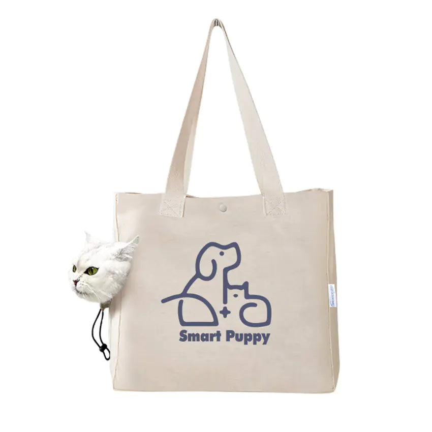 Portable Canvas Print Handbag for Pets