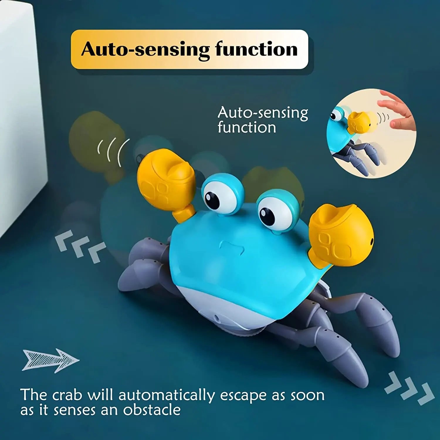 Dancing Crab Run Away Toy for Babies Crawling Interactive Escape Crabs kids electronic toys Birthday Christmas Gift No Battery