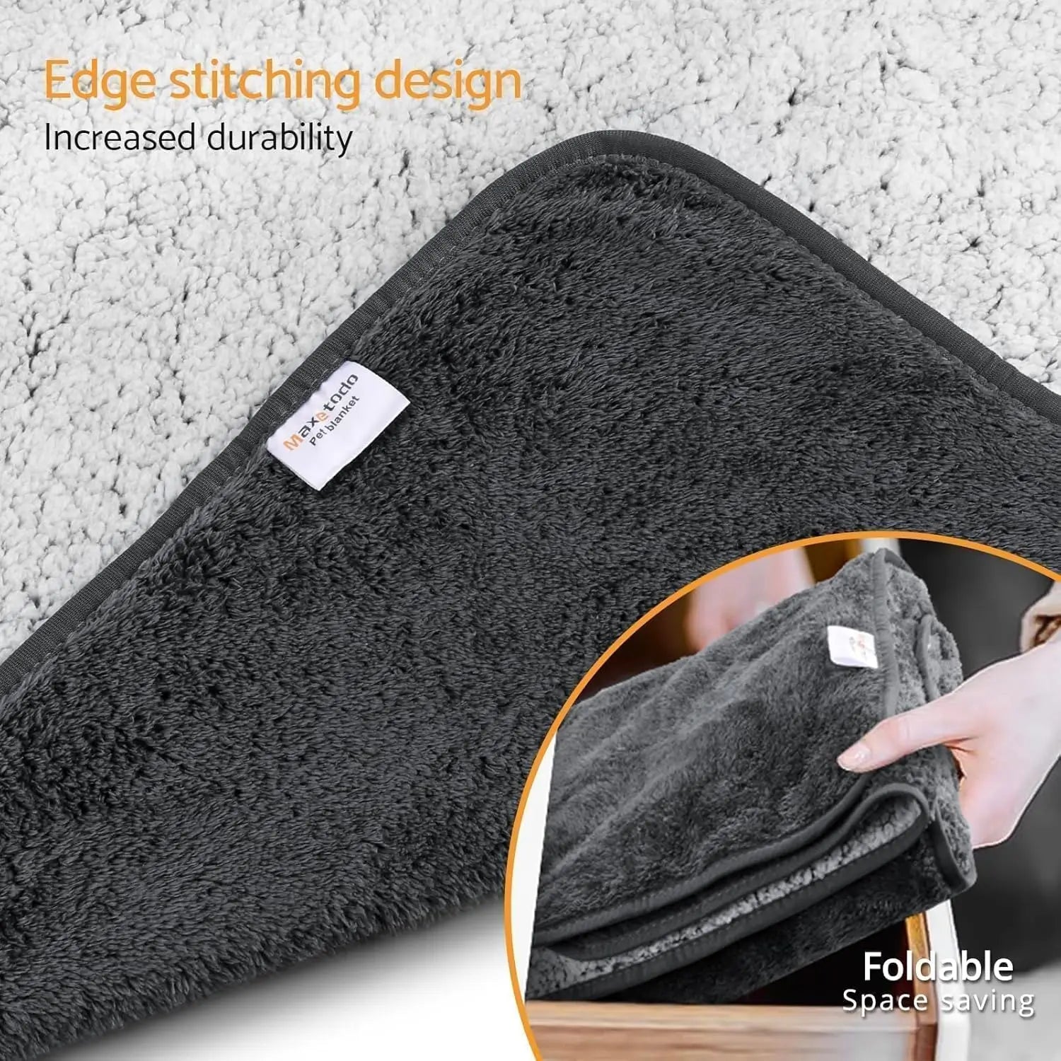 Waterproof Pet Blanket 28x40 inch Pee Proof Dog Blanket for Sofa Bed Couch,Reversible Sherpa Fleece Furniture Protector Cover