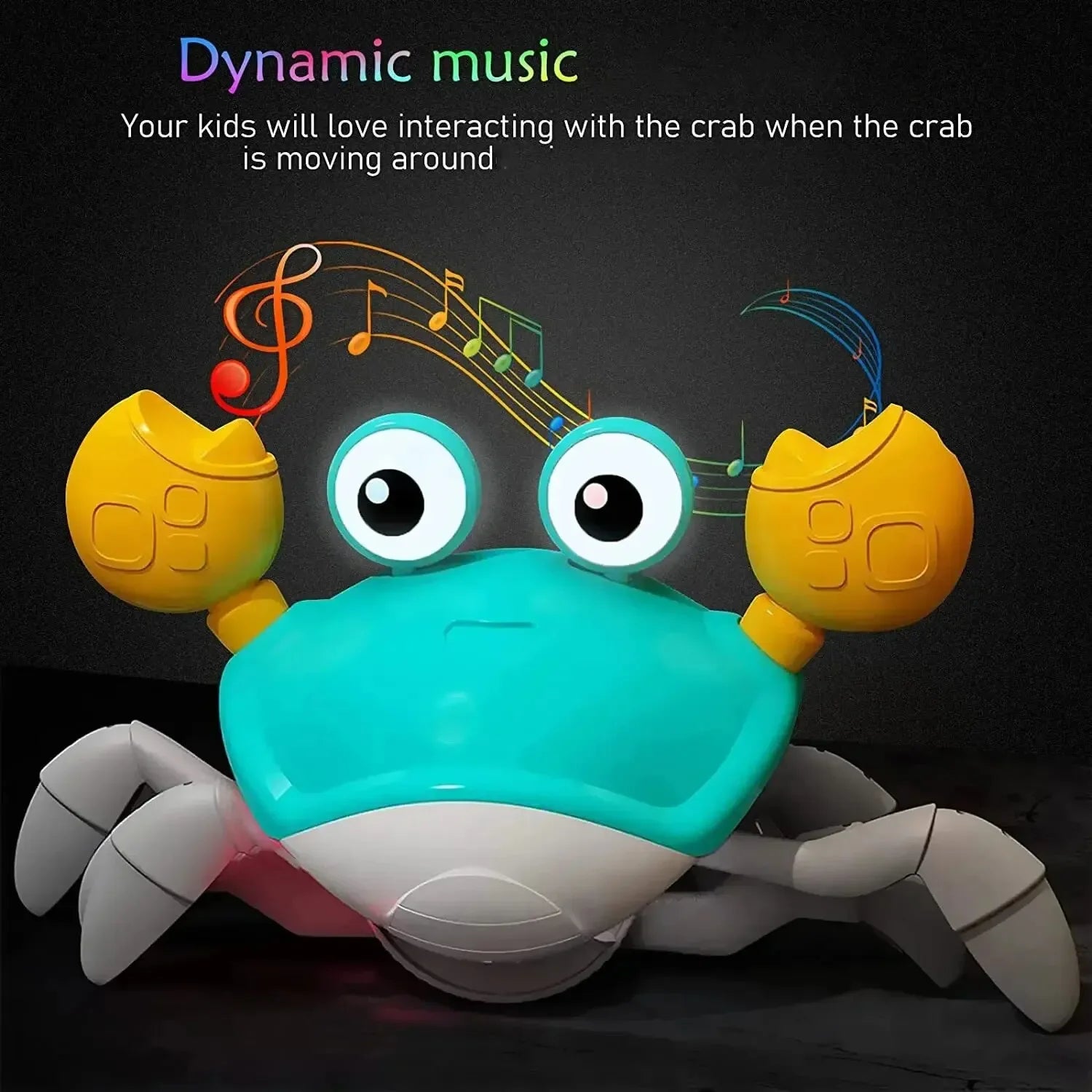 Dancing Crab Run Away Toy for Babies Crawling Interactive Escape Crabs kids electronic toys Birthday Christmas Gift No Battery