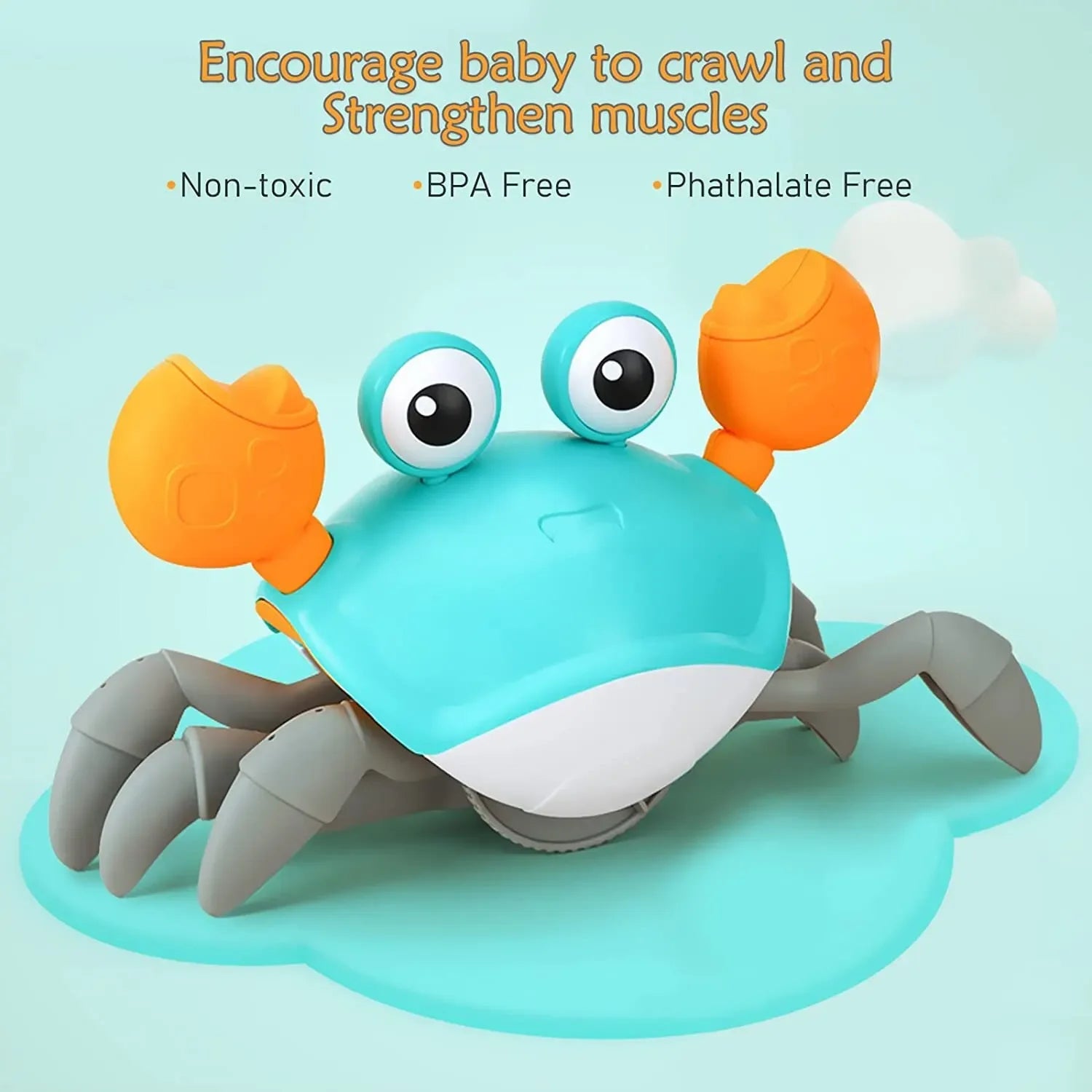 Dancing Crab Run Away Toy for Babies Crawling Interactive Escape Crabs kids electronic toys Birthday Christmas Gift No Battery