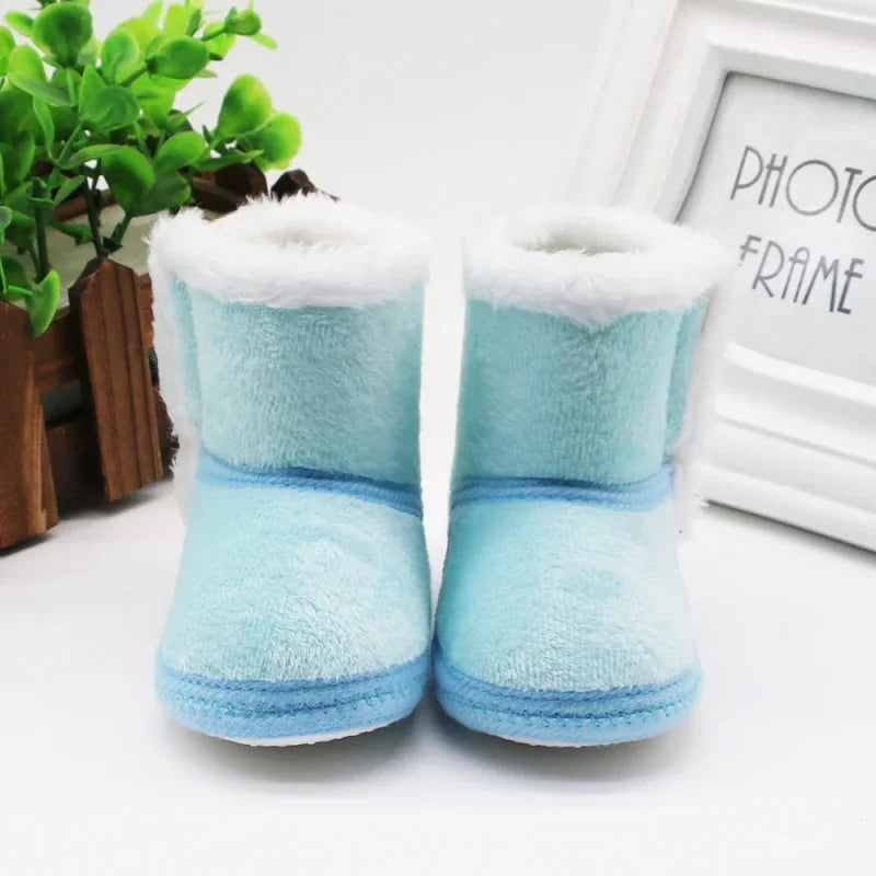 Baby Girls Boys Snow Boots Autumn Winter Warm Infant Cotton Shoes Non-slip Soft Sole Toddler First Walkers Newborn Casual Boots