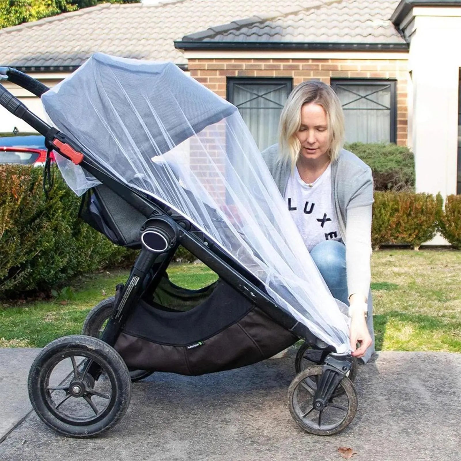 Universal Baby Stroller Mosquito Net - Breathable Mesh Bug Protection For Bassinets, Playards & Cribs