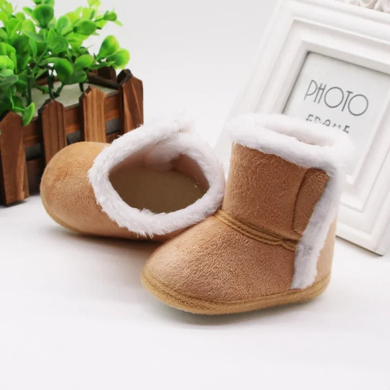 Baby Girls Boys Snow Boots Autumn Winter Warm Infant Cotton Shoes Non-slip Soft Sole Toddler First Walkers Newborn Casual Boots