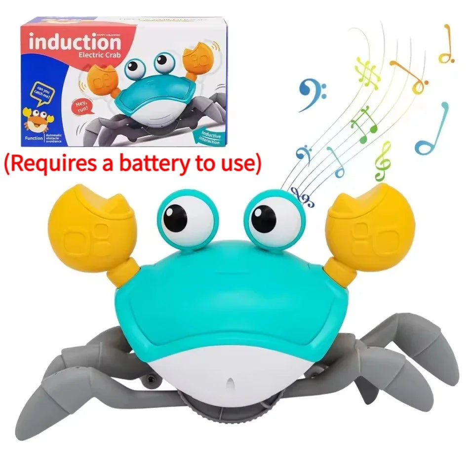 Dancing Crab Run Away Toy for Babies Crawling Interactive Escape Crabs kids electronic toys Birthday Christmas Gift No Battery