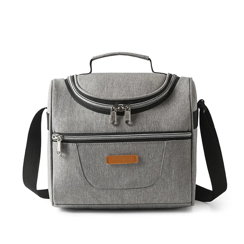 New Cartoon Printing Tote Cooler Lunch Bags Portable Outdoor Picnic Office School Insulation Bag with Shoulder Strap