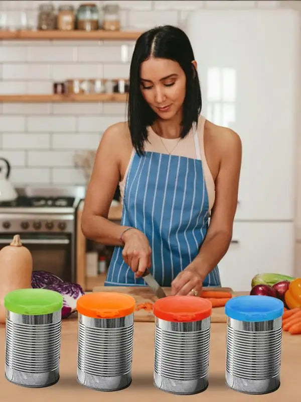 Silicone Canned Lid Reusable Pet Food Can Cover Silicone Dog Cat Storage Tin Cover Lid Seal Cover Keeps Food Fresh Pet Supplies