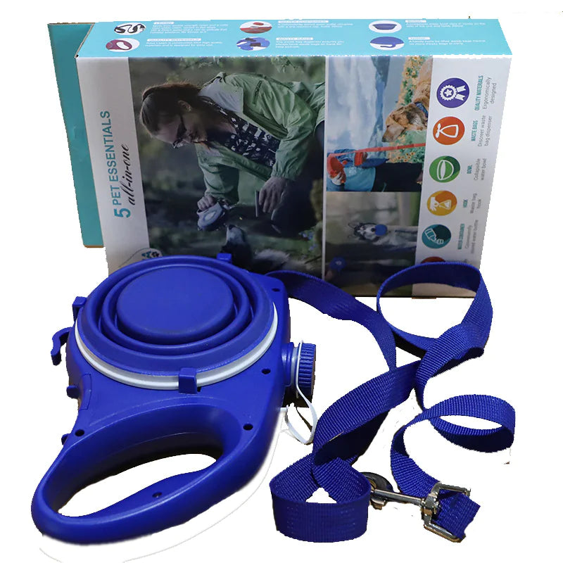 Travel Pet Kit with Water Bottle & Rope